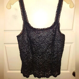 Vintage Dress Barn Lacy Metallic Cami